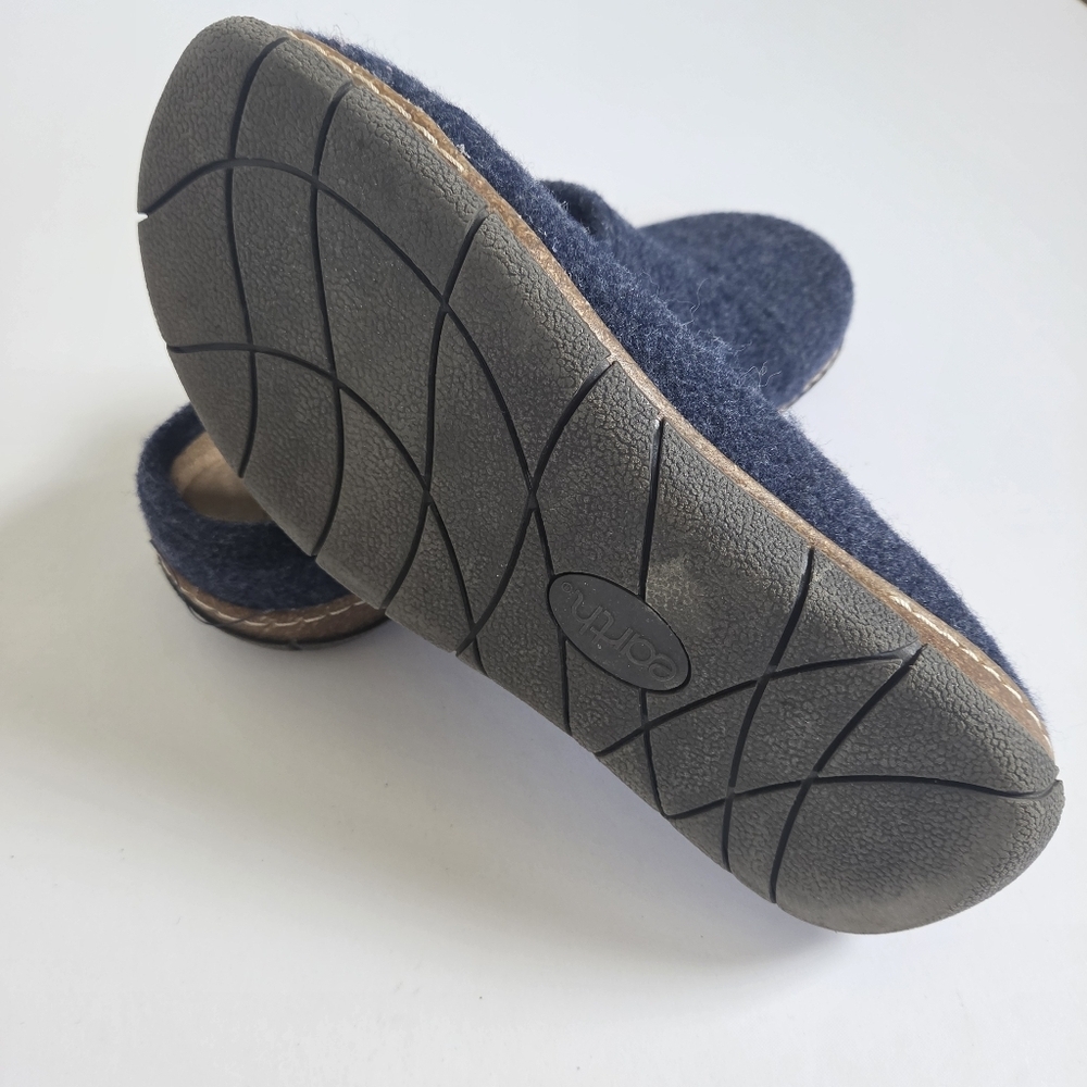 Earth Ezra Button Wrap Slip-On Clogs blue felted womens size 9.5 - Picture 5 of 5